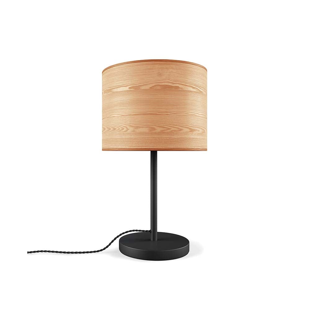 Milton, table lamp with wooden shade by Gus* Modern – Nüspace