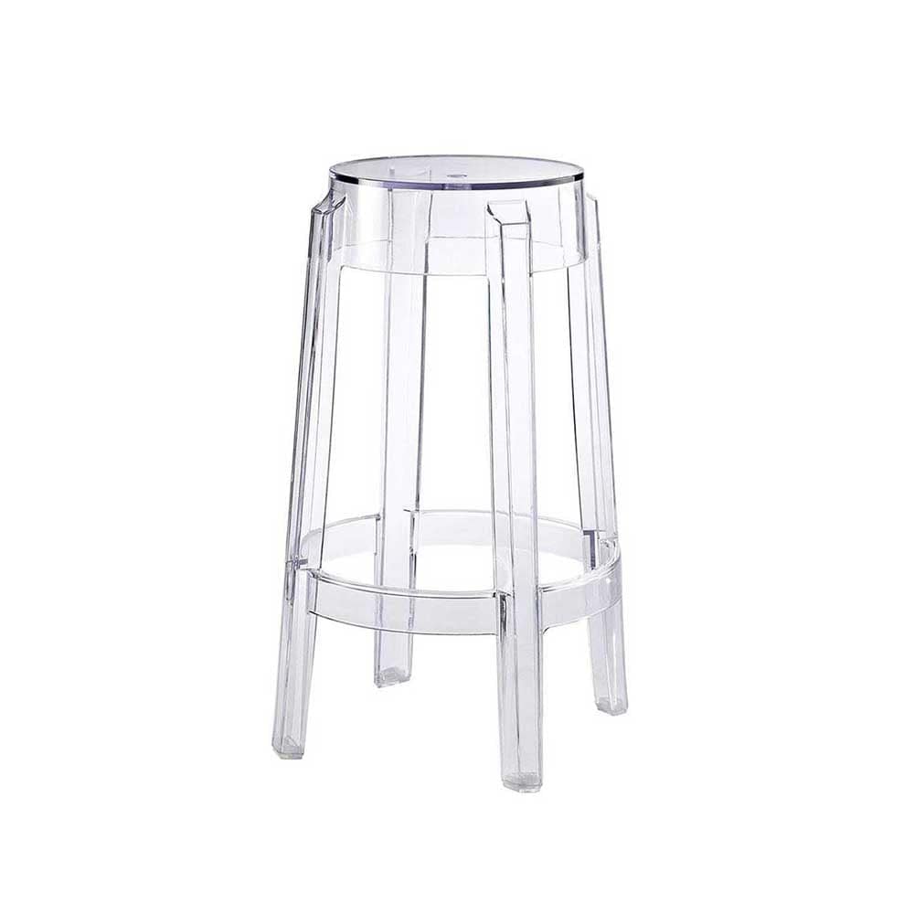 Transparent on sale bar stool