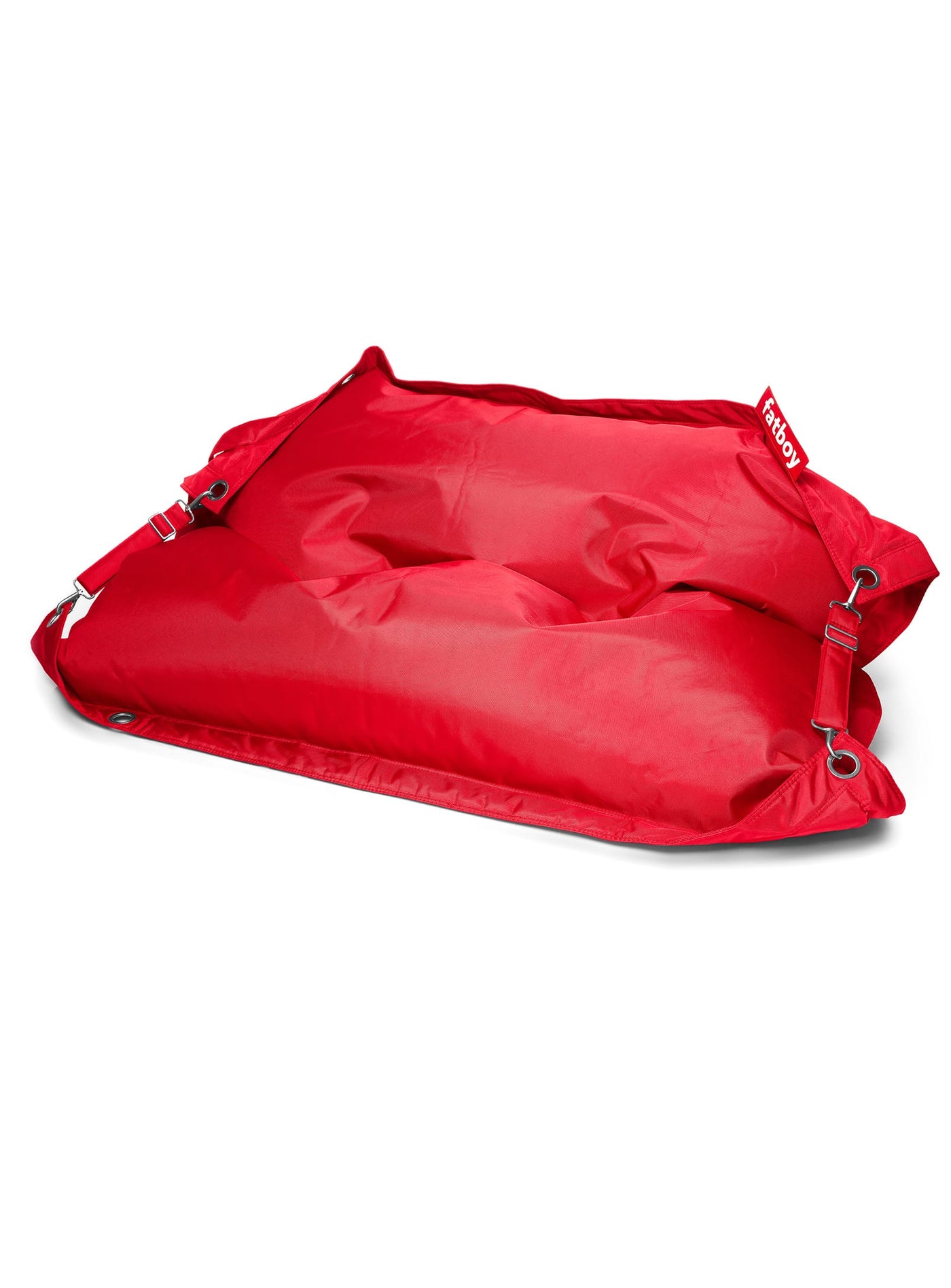 Le Fatboy Buggle-Up allie style et confort. Pouf résistant à l’eau et aux taches, idéal pour les familles avec enfants ou animaux. Rouge.