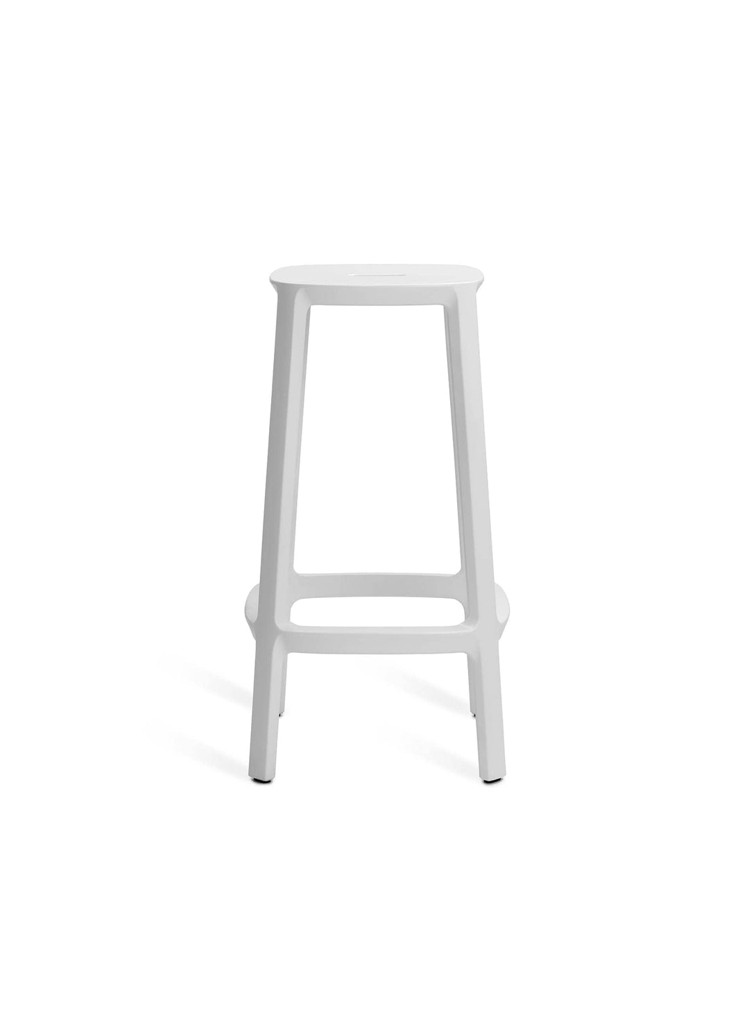 Cadrea, le tabouret de bar signé TOOU Design, conjugue confort, résistance et esthétisme épuré. Blanc.