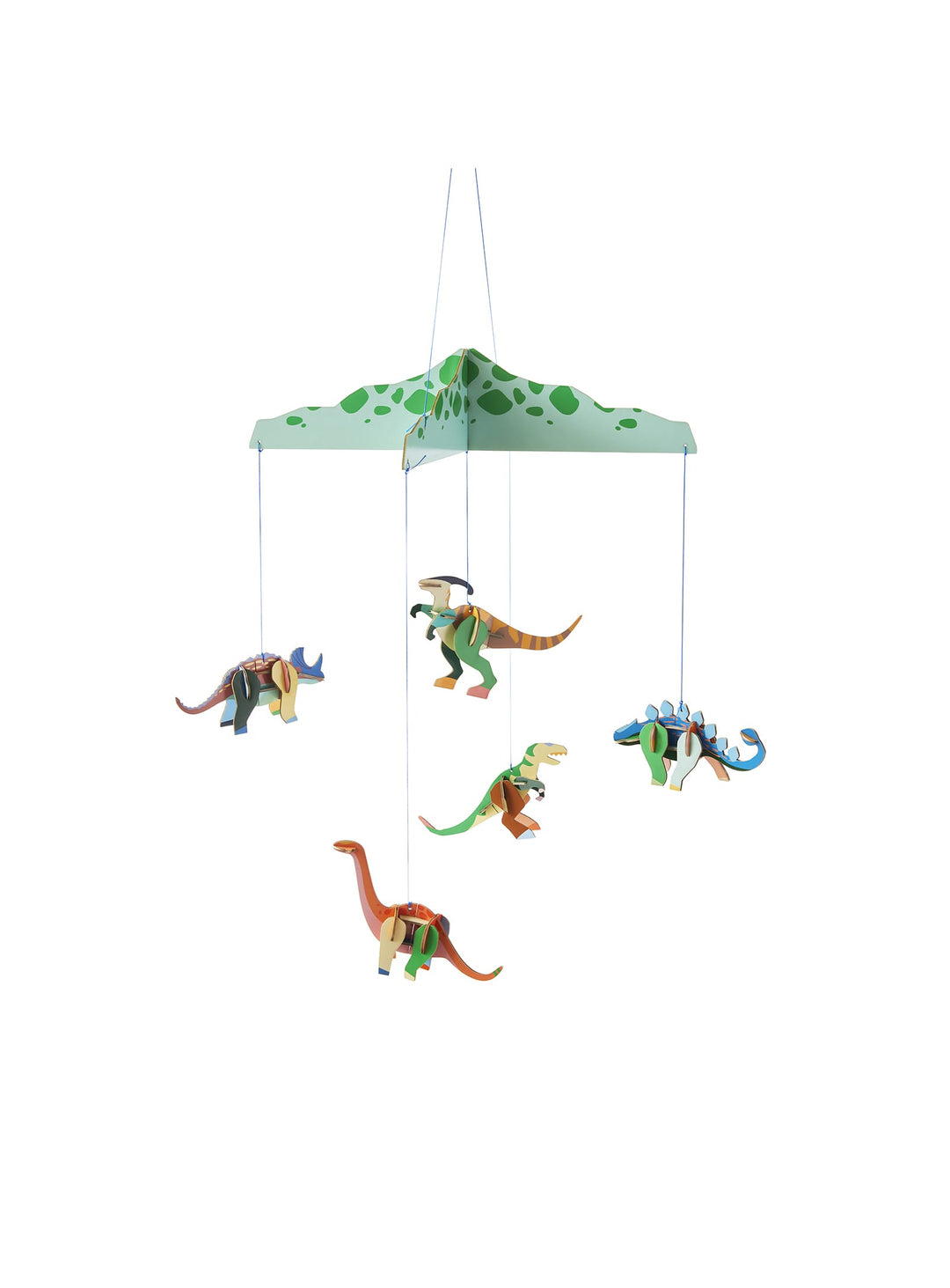 Le mobile Dinosaurland de Studio Roof est une pièce colorée et écologique, parfaite pour éveiller la curiosité et l'imagination de votre bébé.