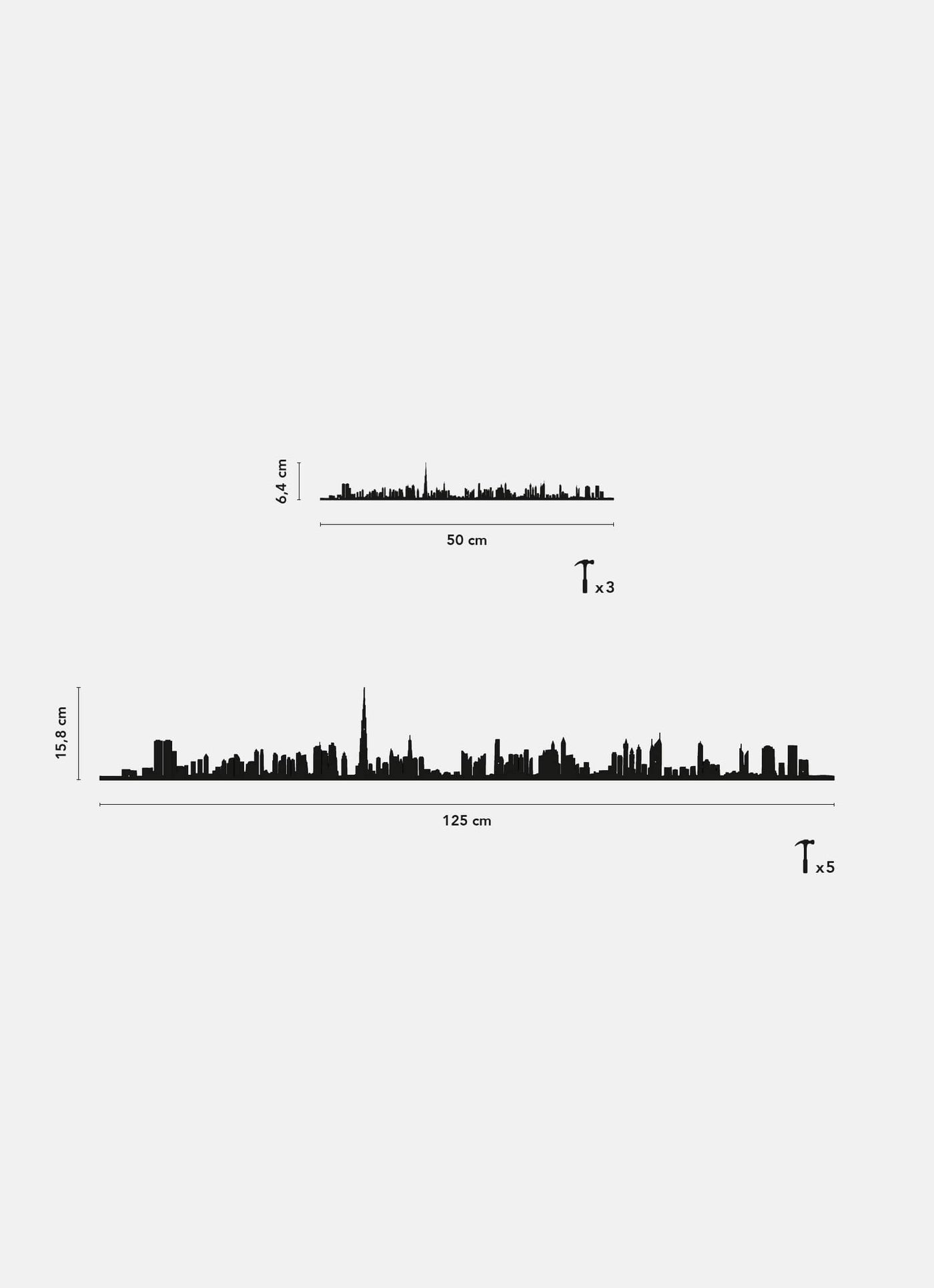 Apportez Dubaï dans votre maison avec la silhouette de The Line : un design raffiné inspiré des gratte-ciel emblématiques.