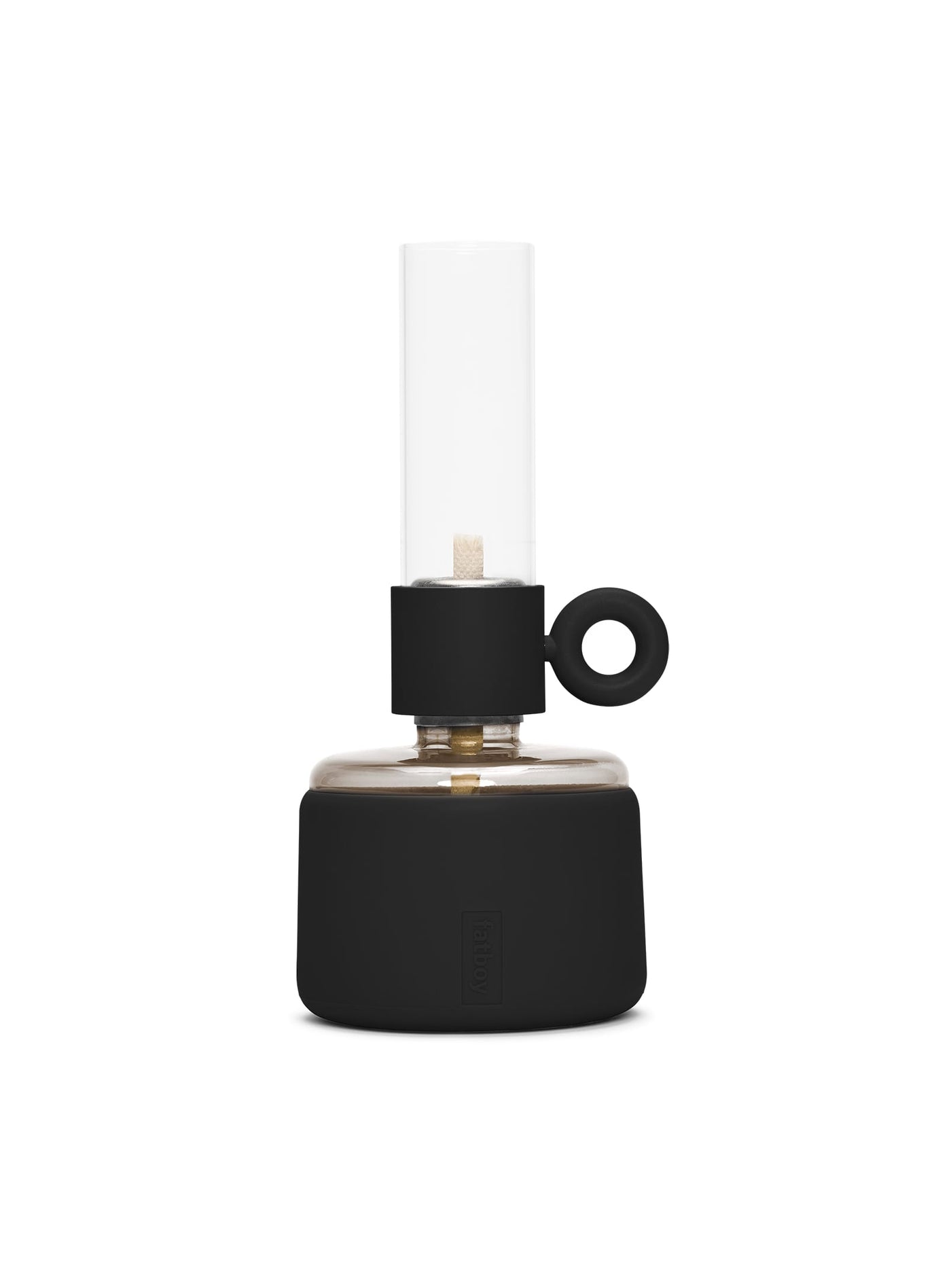 Flamtastique XS de Fatboy : une lampe à huile moderne qui apporte chaleur et ambiance à votre intérieur. Noir.