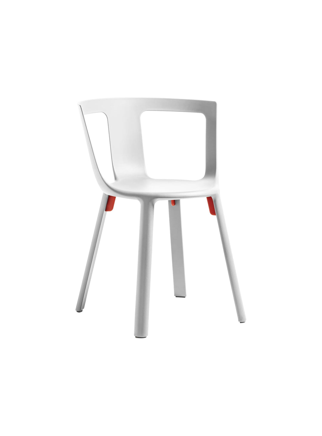 FLA de TOOU : une chaise empilable au design contemporain, idéale pour optimiser l’espace tout en ajoutant une touche de style. Blanc.