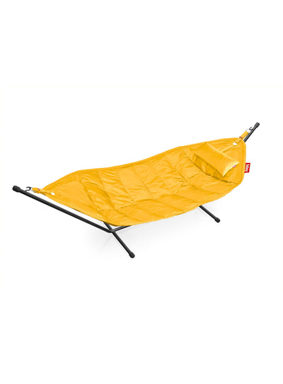 Hamac Fatboy : allie confort et robustesse, conçu pour résister au soleil et apporter relaxation durable. Daisy yellow.