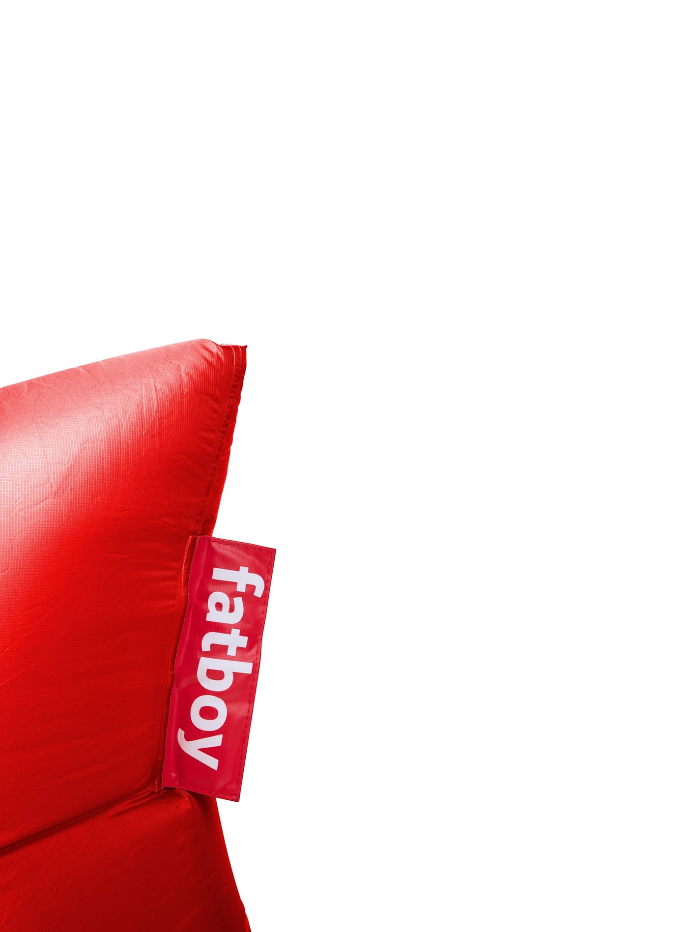 Fatboy Lamzac 3.0 : chaise longue gonflable et durable, parfaite pour les escapades à la plage, les festivals ou une pause dans le jardin. Rouge.