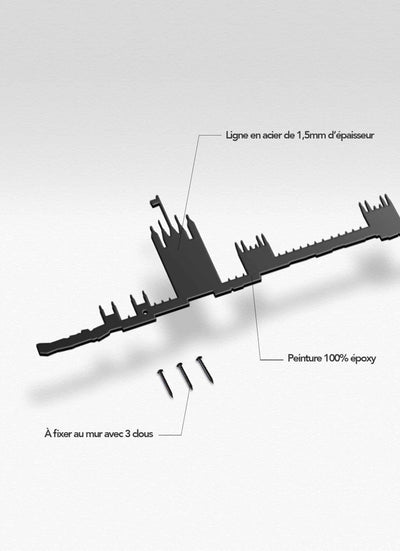 Ajoutez une pièce unique à votre décoration avec la silhouette Londres : minimalisme et design urbain réunis.