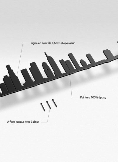 Ajoutez un élément unique à votre décoration avec la silhouette Los Angeles : minimalisme et modernité réunis.