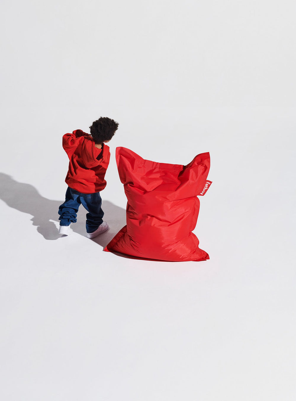 Fatboy Junior : le pouf idéal pour les enfants jusqu’à 8 ans. Confortable, robuste et parfait pour lire, jouer ou se relaxer en toute tranquillité.