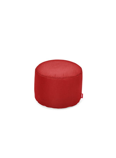 Le Point Outdoor de Fatboy : un pouf robuste et élégant, avec fond antidérapant et housse lavable, conçu pour durer. Rouge.