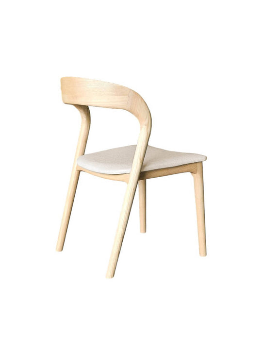 Rotondo : une chaise de salle à manger confortable et durable, idéale pour des repas conviviaux et raffinés. Naturel.