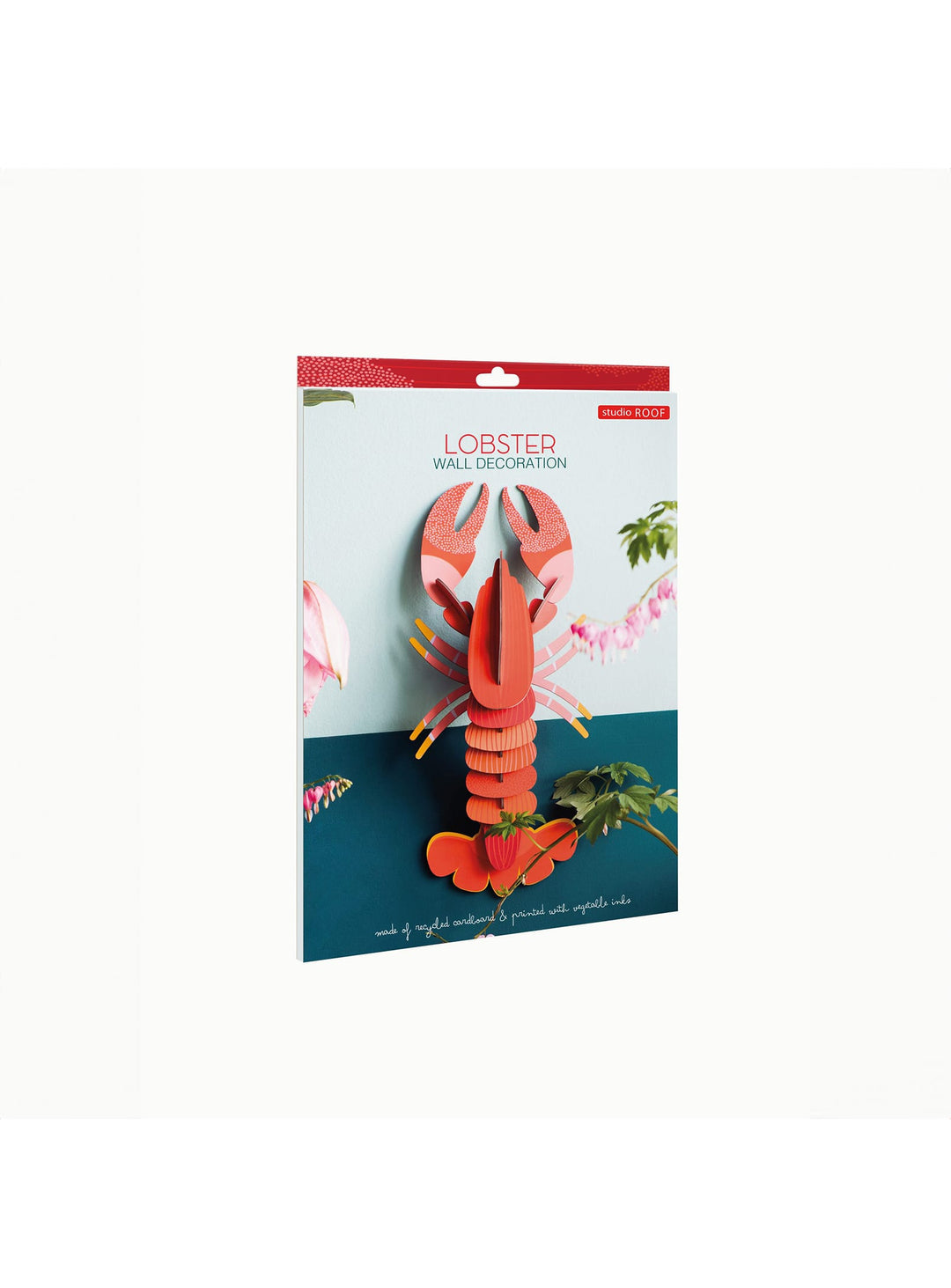 Apportez une note océanique à votre décor avec le Homard 3D de Studio Roof, une œuvre en carton durable et élégante.