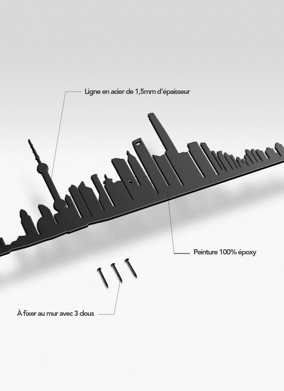 Apportez l’énergie de Shanghai dans votre maison avec la silhouette The Line : élégance et modernité en harmonie.