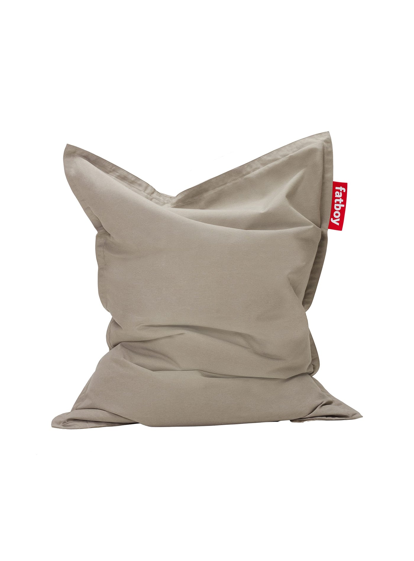 Fatboy Slim Outdoor : pouf d'extérieur en tissu Olefin résistant. Parfait pour se détendre au soleil ou à l'ombre avec confort et style. Taupe.