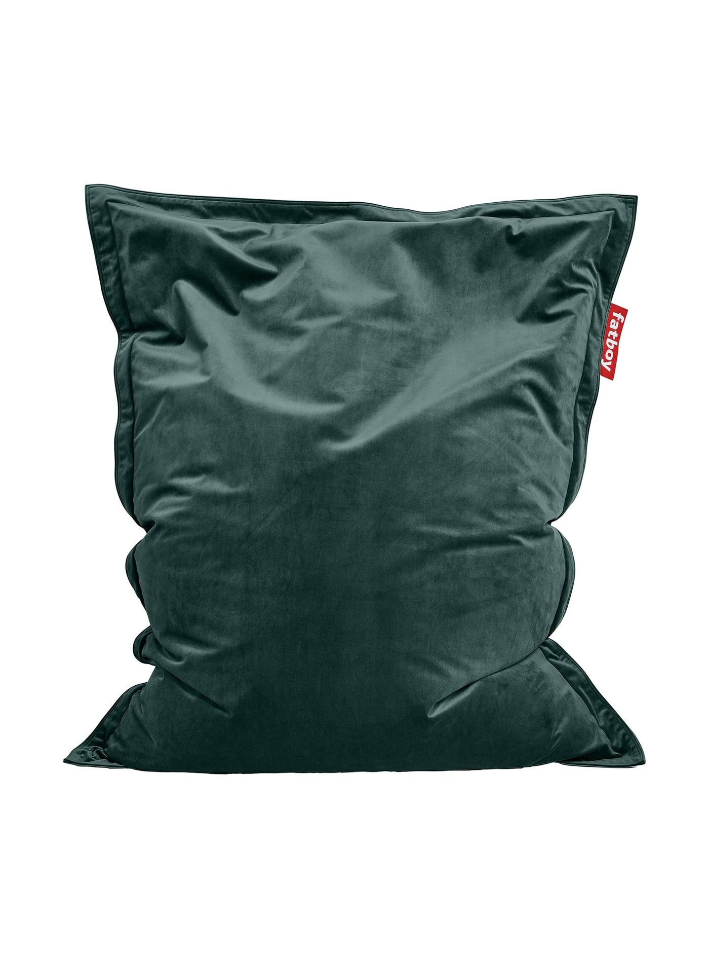 Fatboy Slim Velvet : pouf moelleux et élégant, idéal pour se détendre ou ajouter une touche raffinée à votre salon ou chambre. Pétrole.