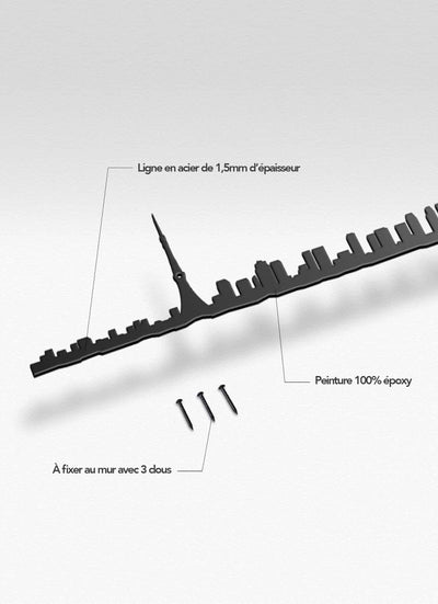 Capturez l’essence de Tokyo avec cette silhouette élégante de The Line, mettant en avant Ginza et Shinjuku.