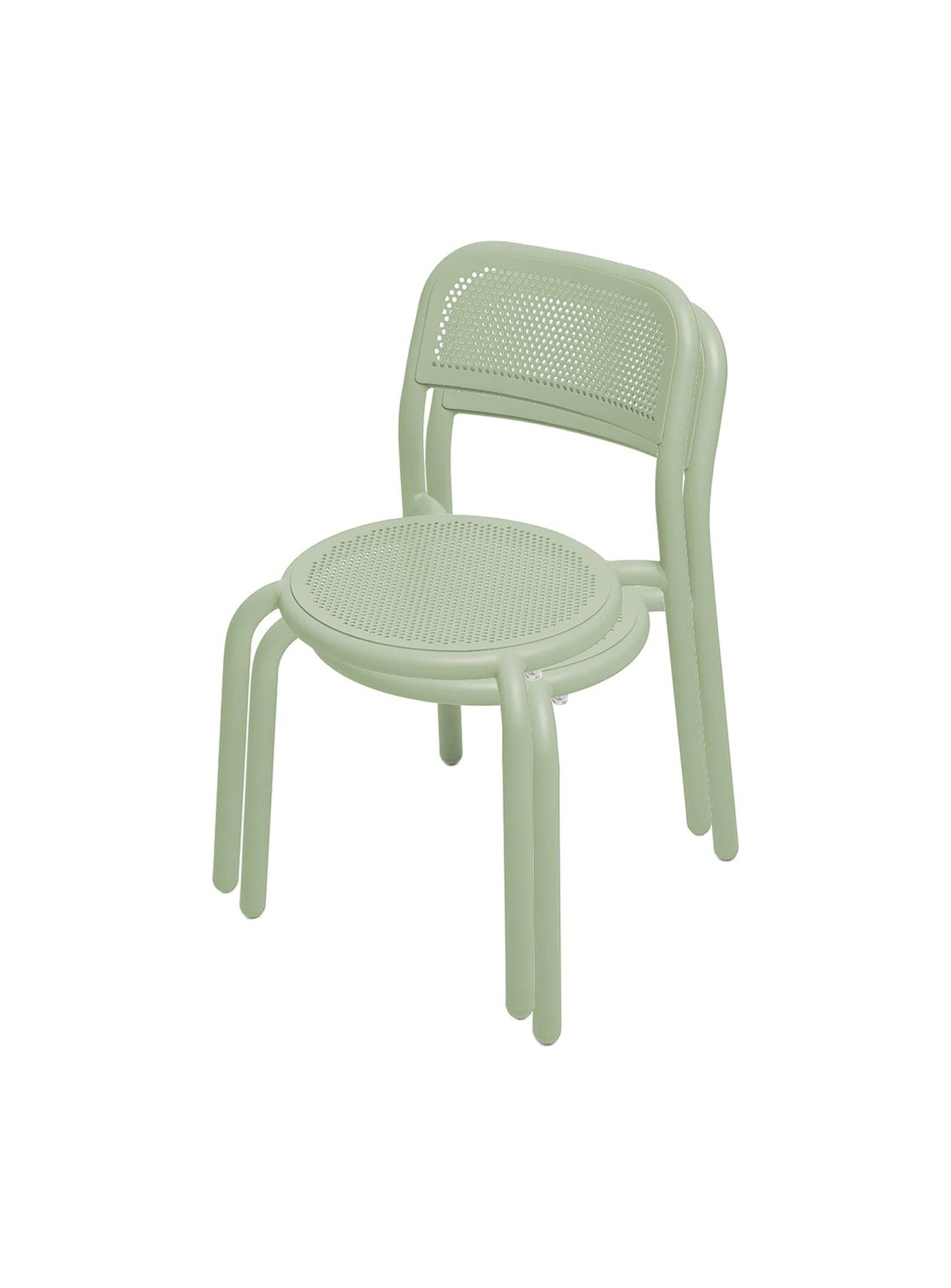 Donnez du style à votre jardin avec la chaise Toní de Fatboy, un modèle léger, empilable, et inspiré du design bistrot. Vert.