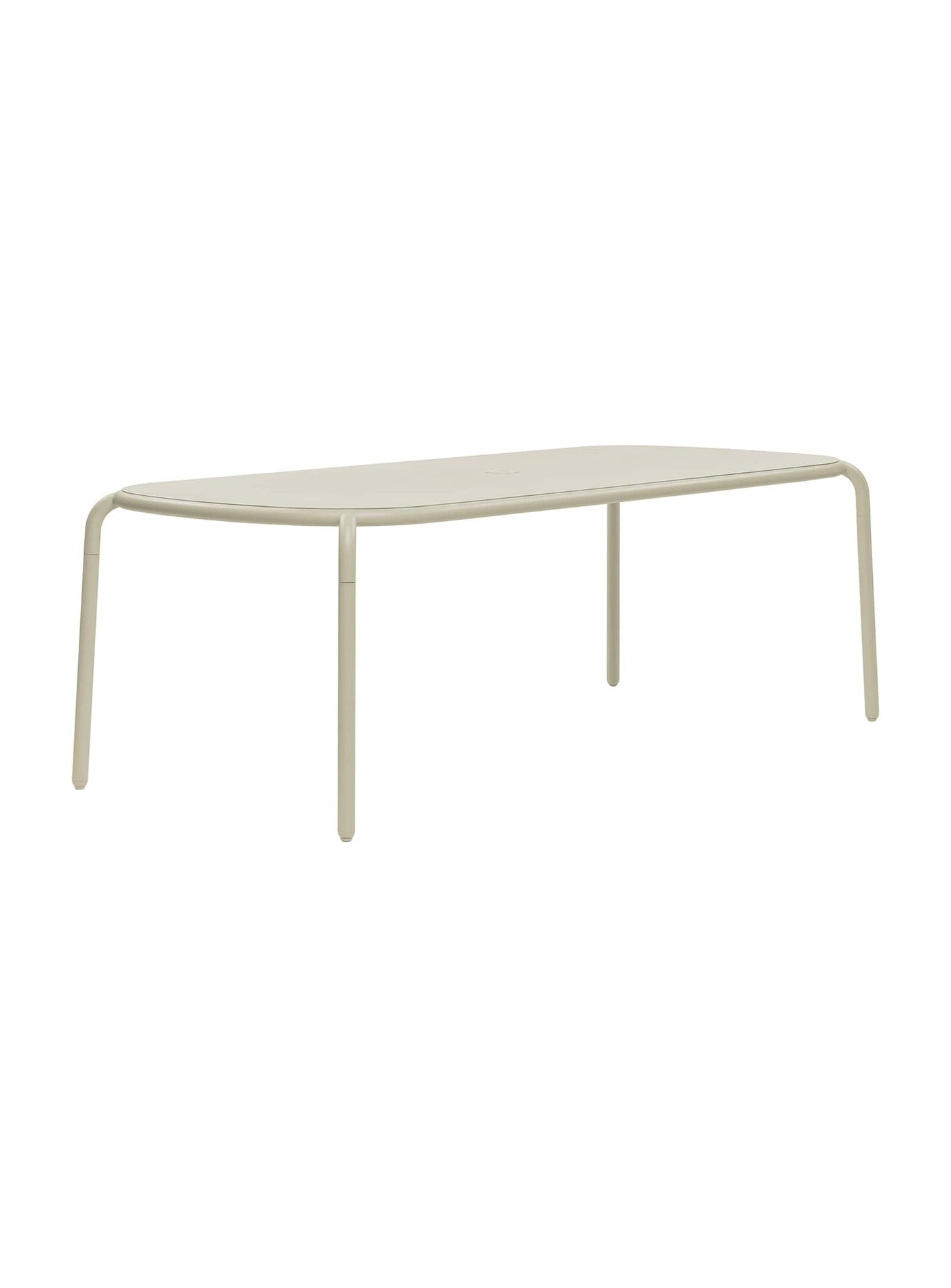 Table de jardin Toní Tablo : pour 8 personnes, en aluminium, design minimaliste et facile à déplacer. Parfait pour dîners extérieurs. Desert.