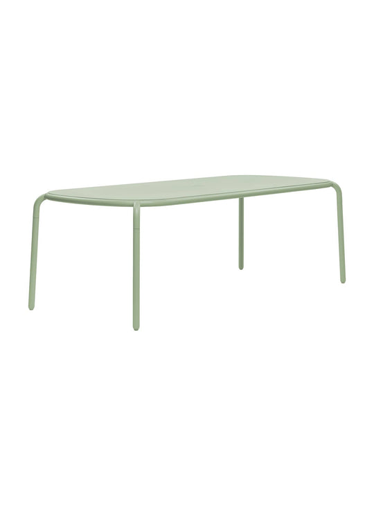 Profitez de repas en plein air avec la table Toní Tablo de Fatboy, spacieuse et robuste, pour une atmosphère chaleureuse et conviviale. Vert.