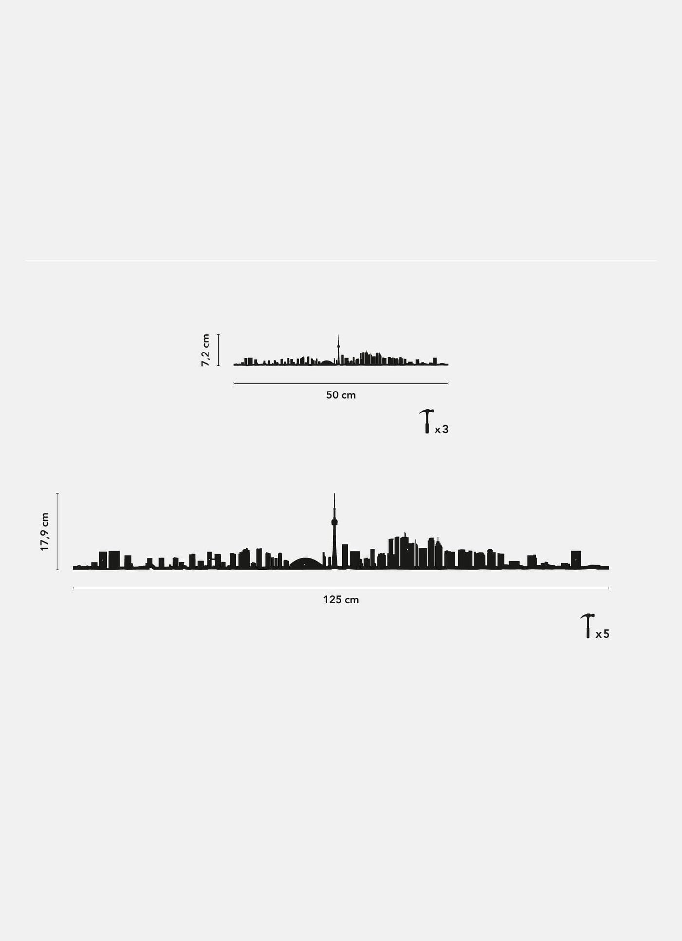 Silhouette Toronto The Line : une décoration unique pour les passionnés de design et de voyages urbains.