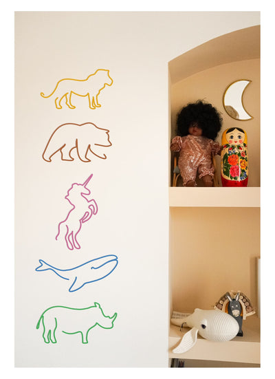 Faites voyager vos enfants dans la savane ou l'océan avec les silhouettes d'animaux de la collection Kids de The Line.