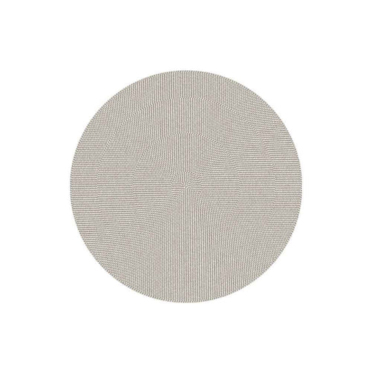 Adama Alma Place Mat, napperon rond à motif, en vinyle, caracol beige