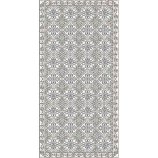 Adama Alma Drawit, tapis plat à motif d’une épaisseur de 5 mm, en vinyle, gris