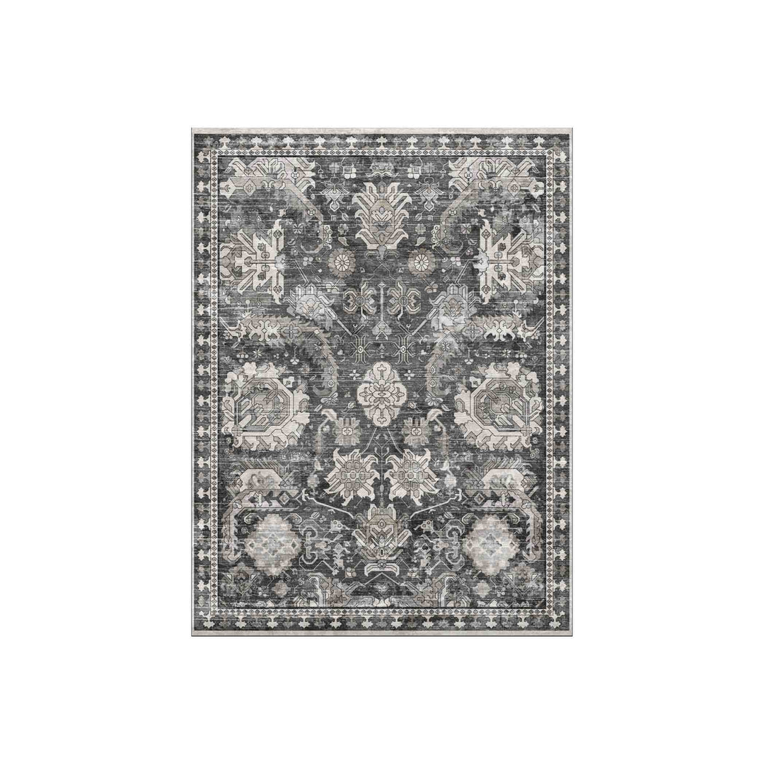 Adama Alma Naomi, tapis plat à motif d’une épaisseur de 5 mm, en vinyle, noir