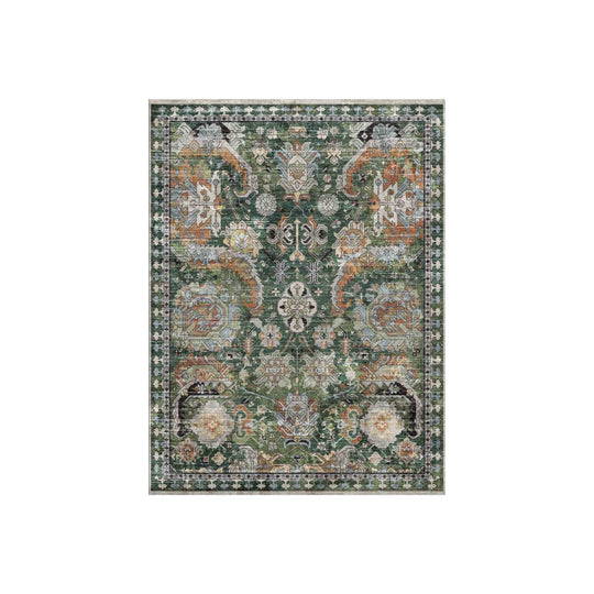 Adama Alma Naomi, tapis plat à motif d’une épaisseur de 5 mm, en vinyle, vert