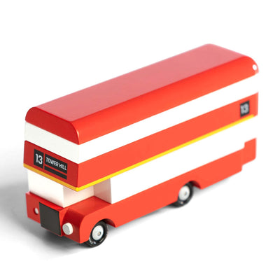 Transformez la chambre des enfants en rues londoniennes animées avec le London Bus de Candylab Toys, un jouet raffiné et éducatif.