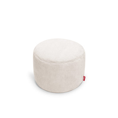 Point Cord de Fatboy : un pouf élégant et pratique, fabriqué à partir de matériaux recyclés. Crème.