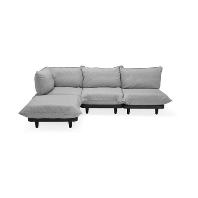 Paletti de Fatboy : sofa 4 places, résistant à l'eau et facile à nettoyer pour un extérieur impeccable. Gris pierre