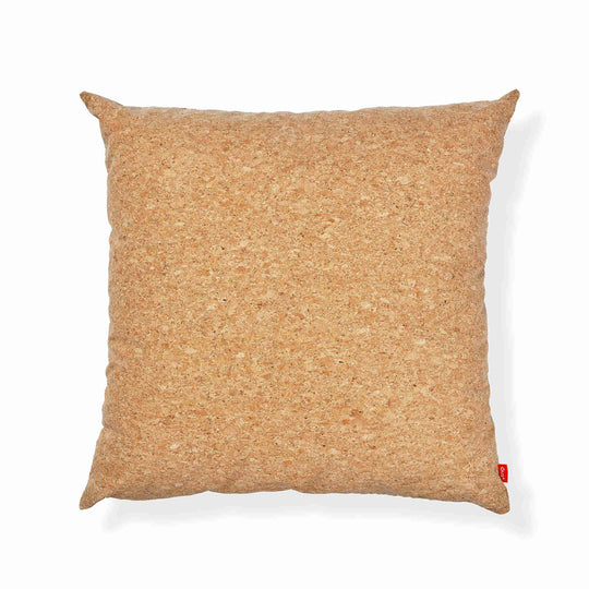 Gus* Modern Puff, coussin décoratif au format carré, en tissu, cork natural