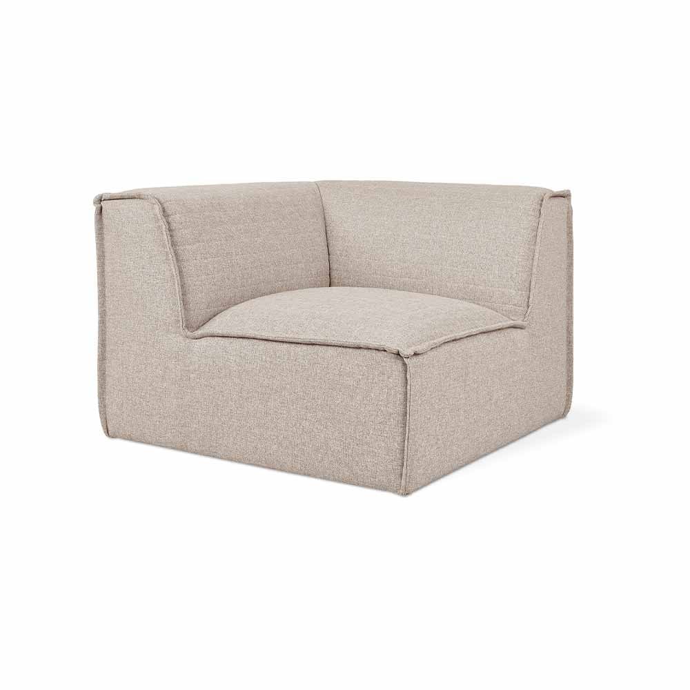 Gus* Modern Nexus, fauteuil de coin large et confortable, en tissu, parliament coffee