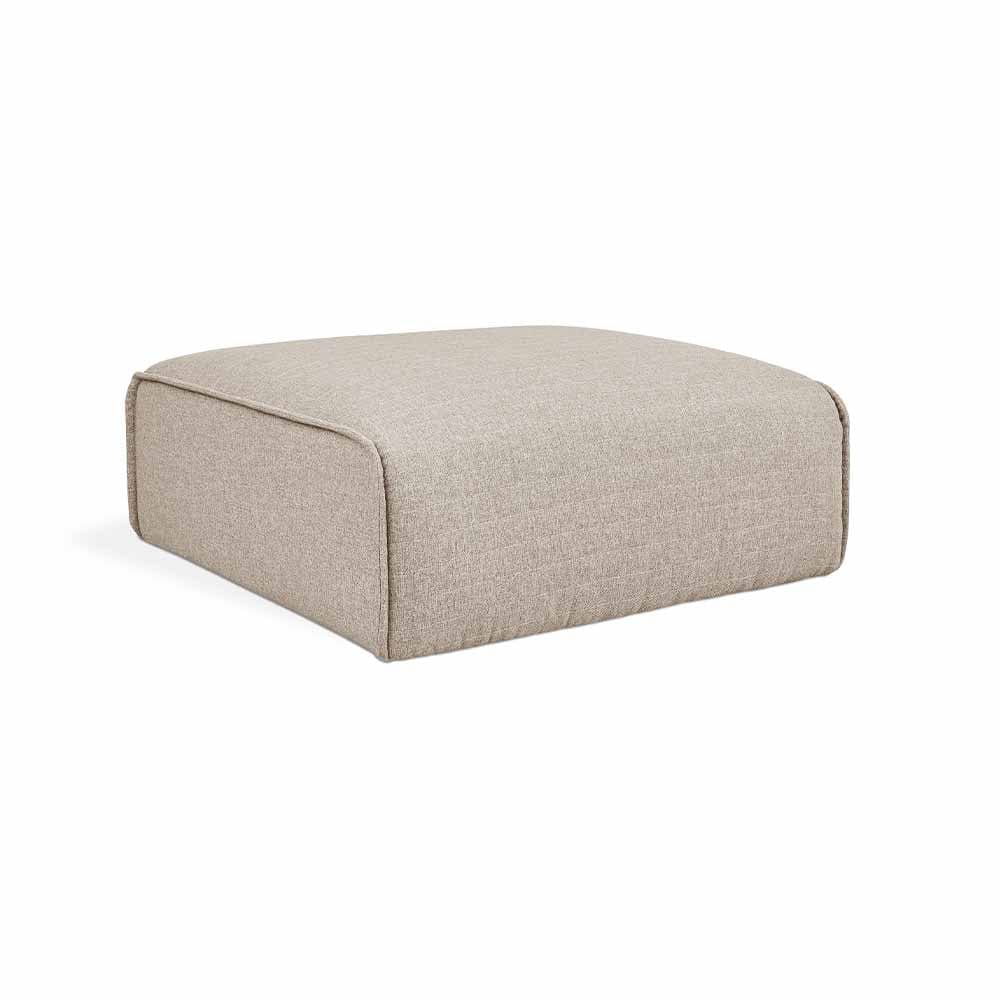 Gus* Modern Nexus, ottoman large et confortable, en tissu, parliament coffee