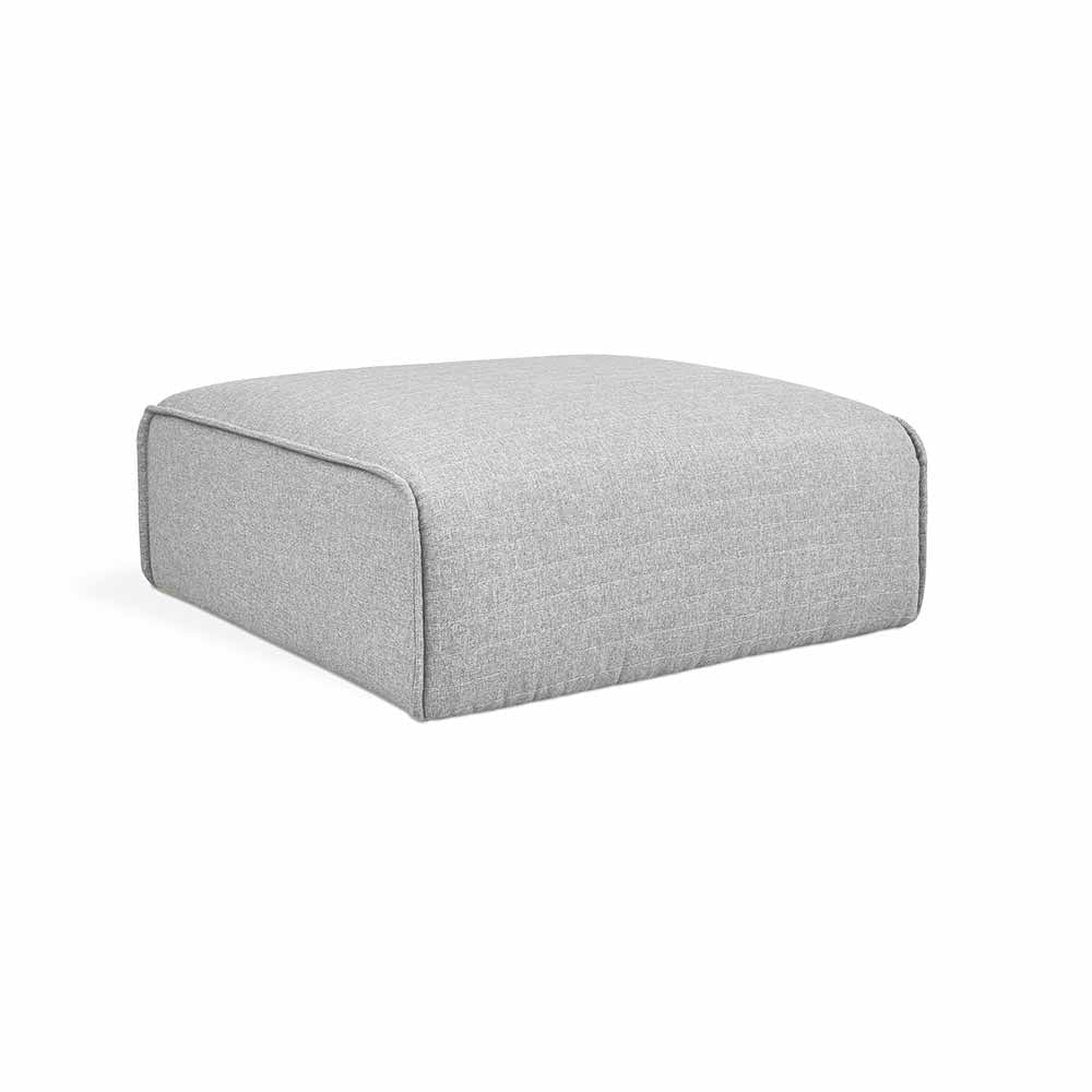 Gus* Modern Nexus, ottoman large et confortable, en tissu, parliament stone