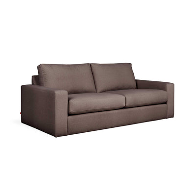 Le sofa Ashdale de Gus* Modern, un choix idéal pour ceux qui recherchent un design minimaliste et un soutien optimal. Merino Carob.