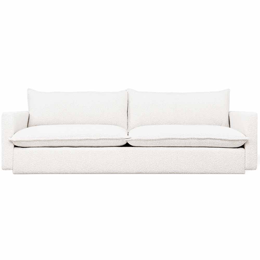 Gus* Modern Sola, sofa confortable, en bois et tissu, node alabaster