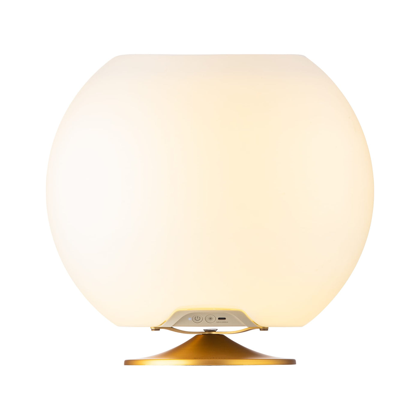 Optez pour la Sphere de kooduu pour un design danois intemporel, un son équilibré et un éclairage LED graduable. Laiton