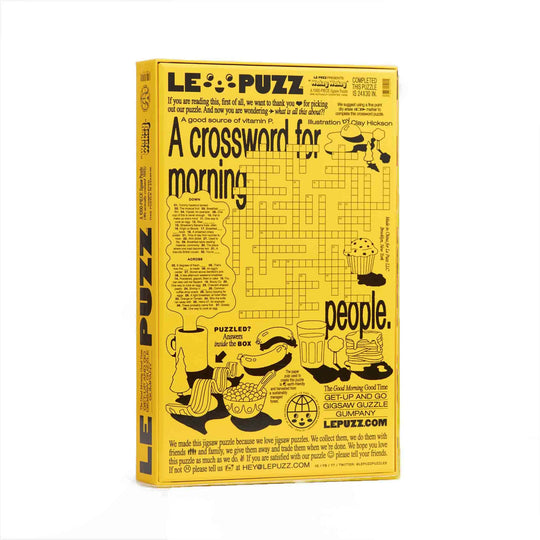 Le puzzle Wakey Wakey de Le Puzz, un hommage vibrant au petit-déjeuner, avec des plats qui prennent vie sous vos yeux.