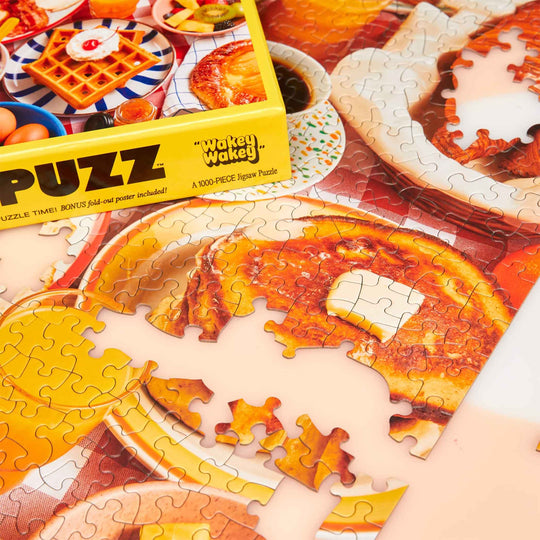 Le puzzle Wakey Wakey de Le Puzz, un casse-tête savoureux qui célèbre le petit-déjeuner dans toute sa splendeur.