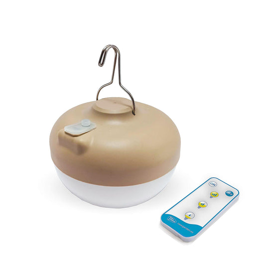 Cherry de Newgarden : lampe de table aimantée, télécommande incluse, 900 lumens pour un éclairage fiable en camping et à la maison. Beige.