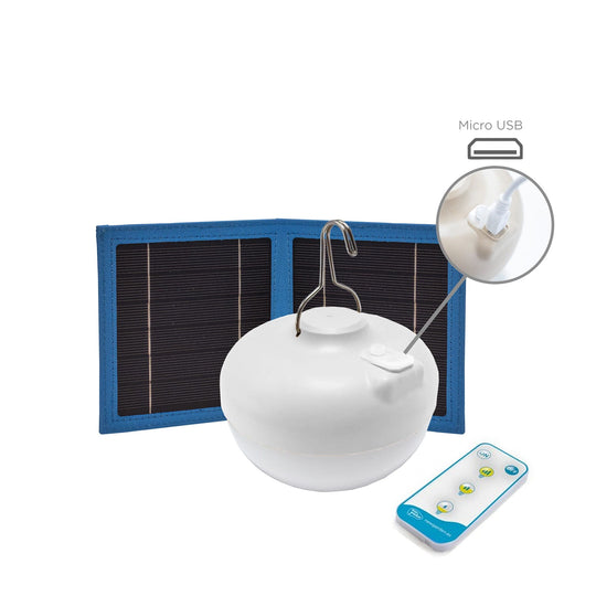 Cherry de Newgarden : lampe de table aimantée, panneau solaire pour une recharge rapide, parfaite pour le camping et les activités extérieures. Blanc.