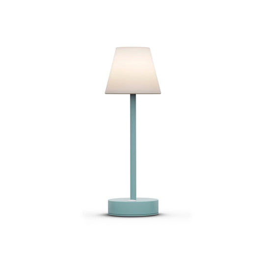 Lampe de table Lola Slim 30 : design innovant, LED RVB, intensité réglable, bouton tactile. Solution d'éclairage élégante et pratique pour tous les espaces. Menthe.