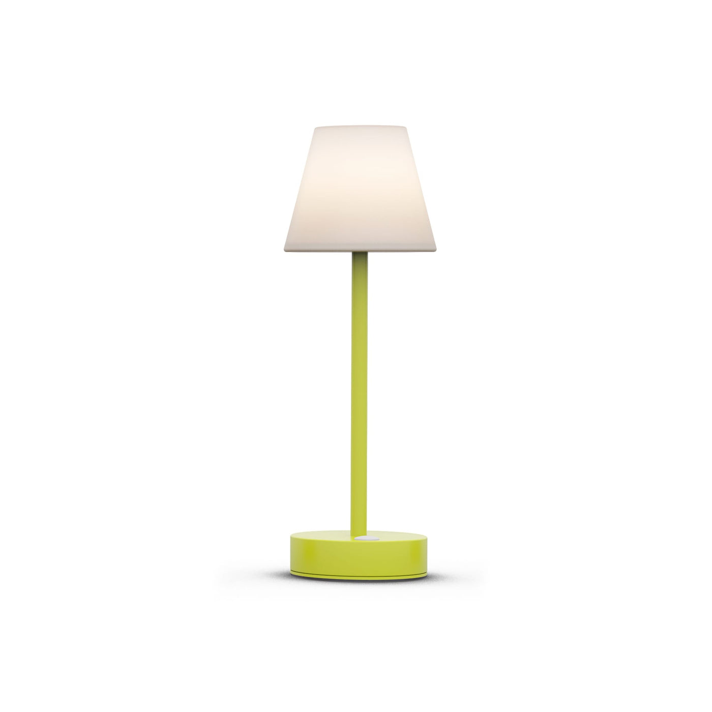 Lola Slim 30 de Newgarden : lampe LED RVB, forme unique, bouton tactile, intensité réglable. Parfaite pour un éclairage de table élégant et fonctionnel. Lime.
