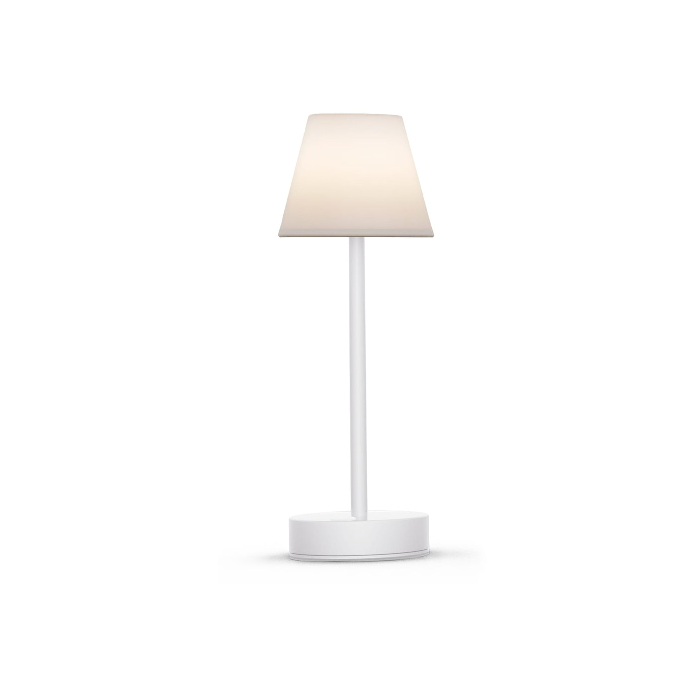 Lampe de table Lola Slim 30 : LED RVB, design mince, intensité réglable, bouton tactile. Parfaite pour un éclairage élégant et pratique. Blanc.
