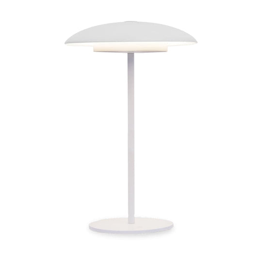 Newgarden Sardinia, lampe de table transportable et rechargeable, en fer, d'une hauteur de 40 cm, blanc