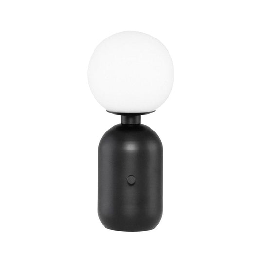 Nuevo Carina, lampe de table avec un globe, noir