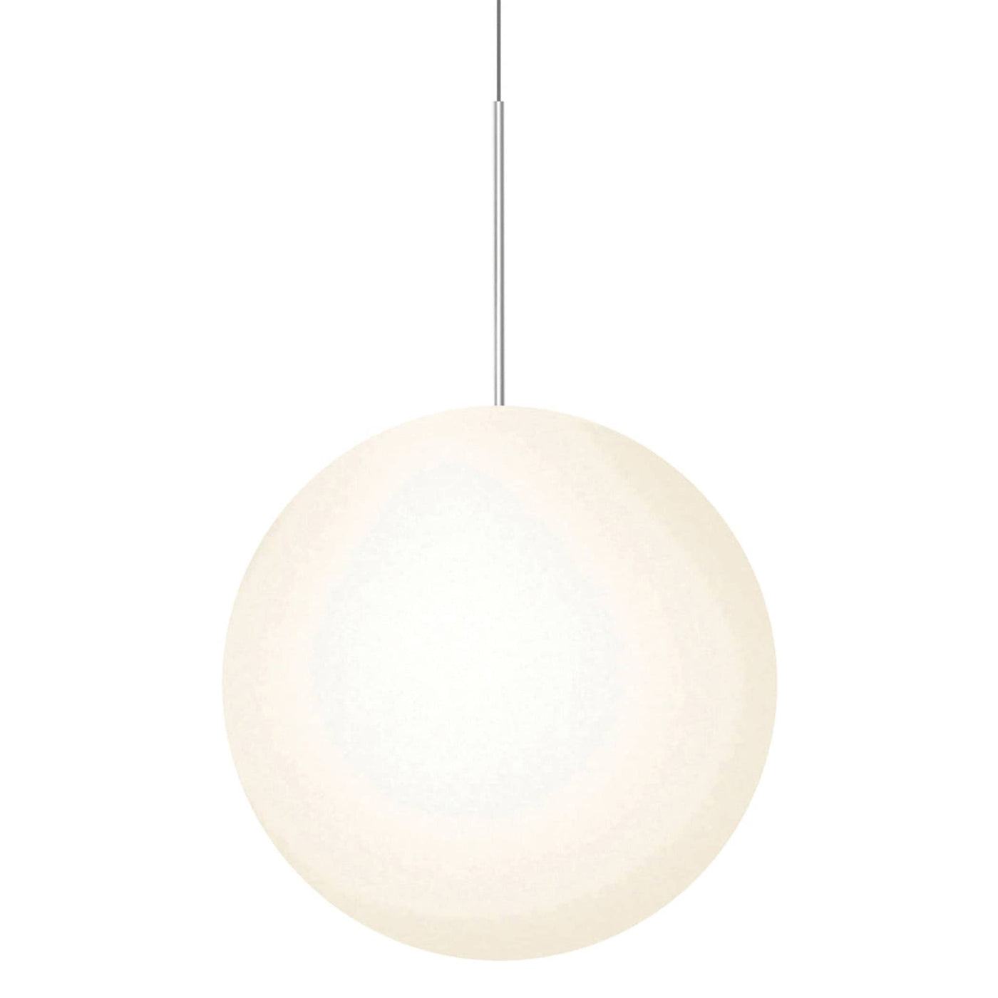 Pablo Designs Bola Sphere, lampe suspendue, en verre et aluminium, 24ʼʼ, chrome