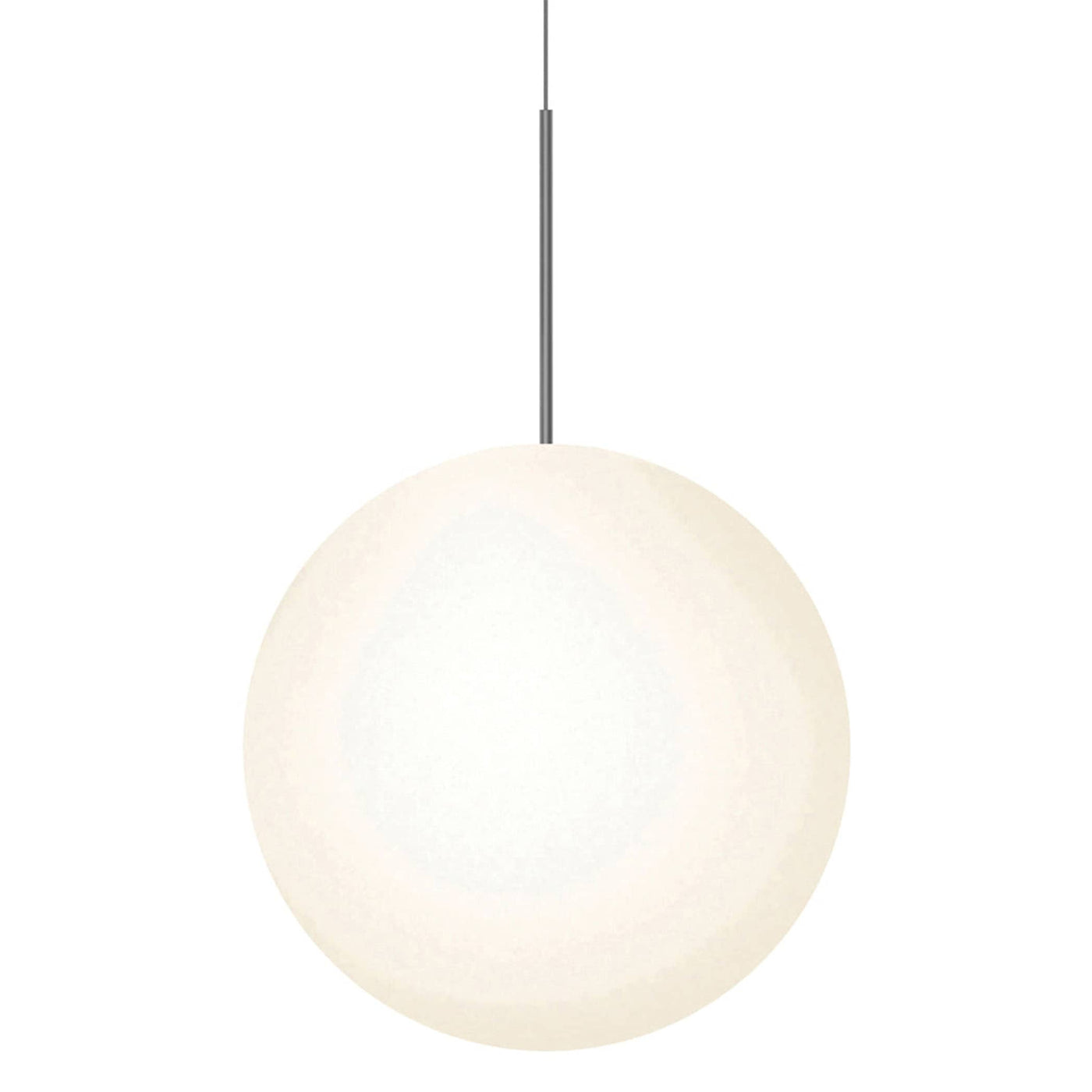 Pablo Designs Bola Sphere, lampe suspendue, en verre et aluminium, 24ʼʼ, métal